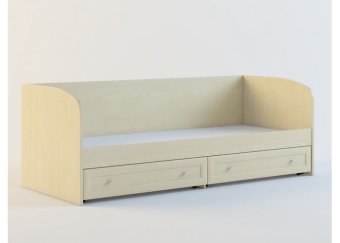 Кровать с ящиками для белья КО-01 (ольха/ольха; дуб паллада/дуб паллада) - 13035