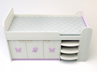 Кровать  Аллегро с выбором цвета RAL Fema Baby - 44900