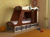 Каталог Детская кровать "Паровозик" от магазина ПолКомода.РУ