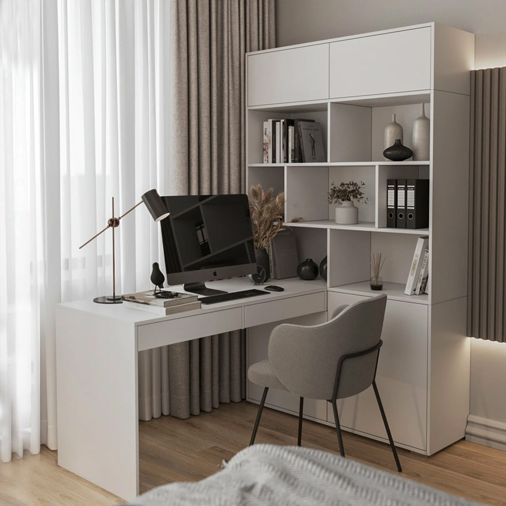 Каталог Стол письменный со стеллажом 1200 от магазина ПолКомода.РУ