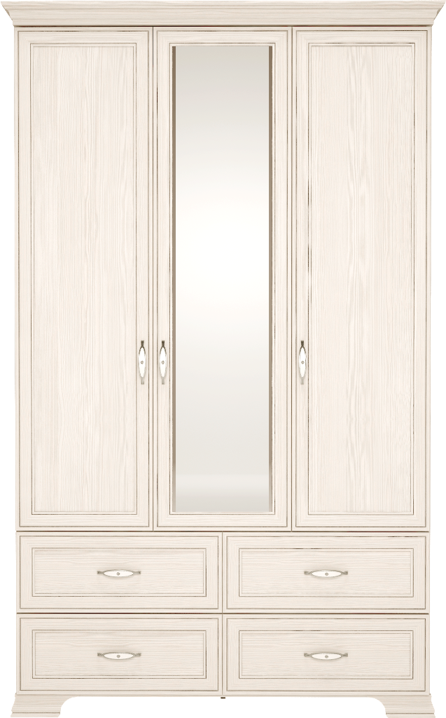 Каталог Шкаф для одежды 3-х дверный мод.1 Венеция с зеркалом от магазина ПолКомода.РУ