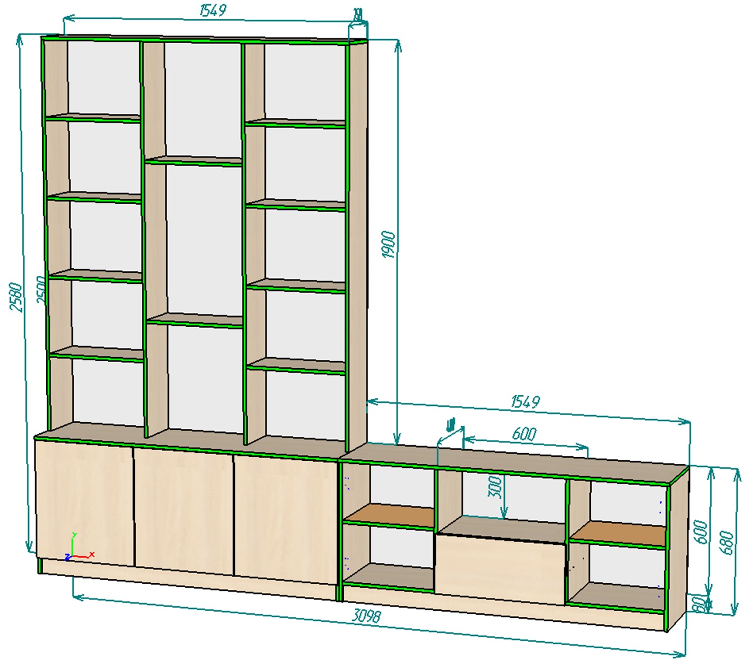Каталог Нестандарт шкаф 309х258 от магазина ПолКомода.РУ