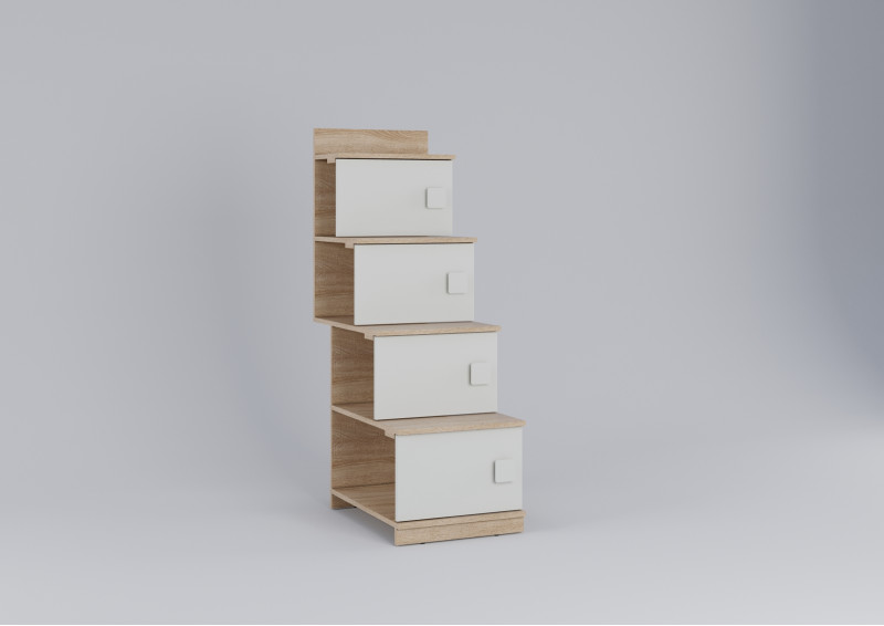 Каталог Лестница-тумба Л-603 без бока от магазина ПолКомода.РУ