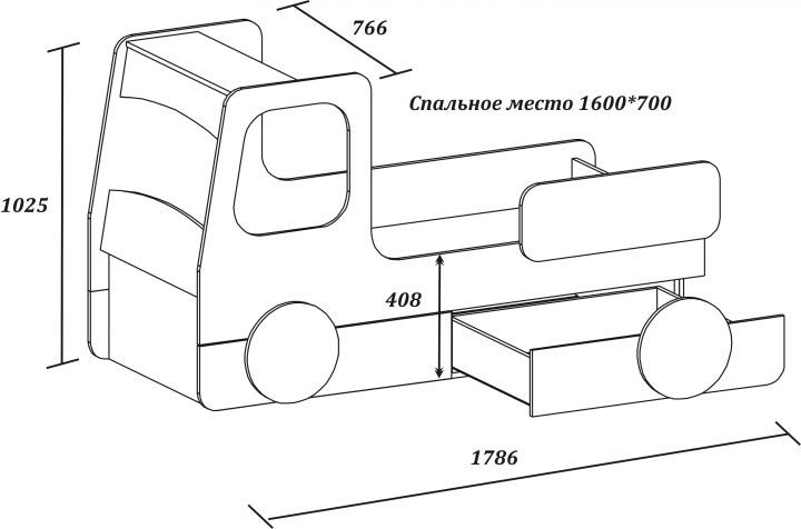 Чертежи кровать машина