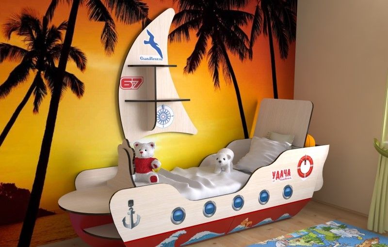 Каталог Кровать детская Кораблик от магазина ПолКомода.РУ