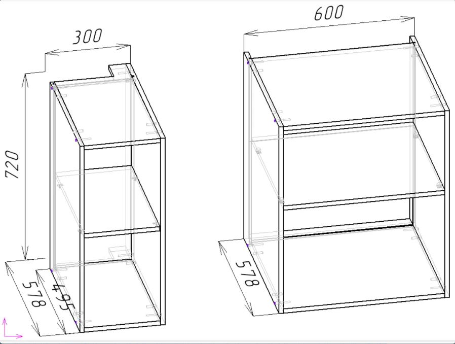 Каталог Модуль 001 от магазина ПолКомода.РУ