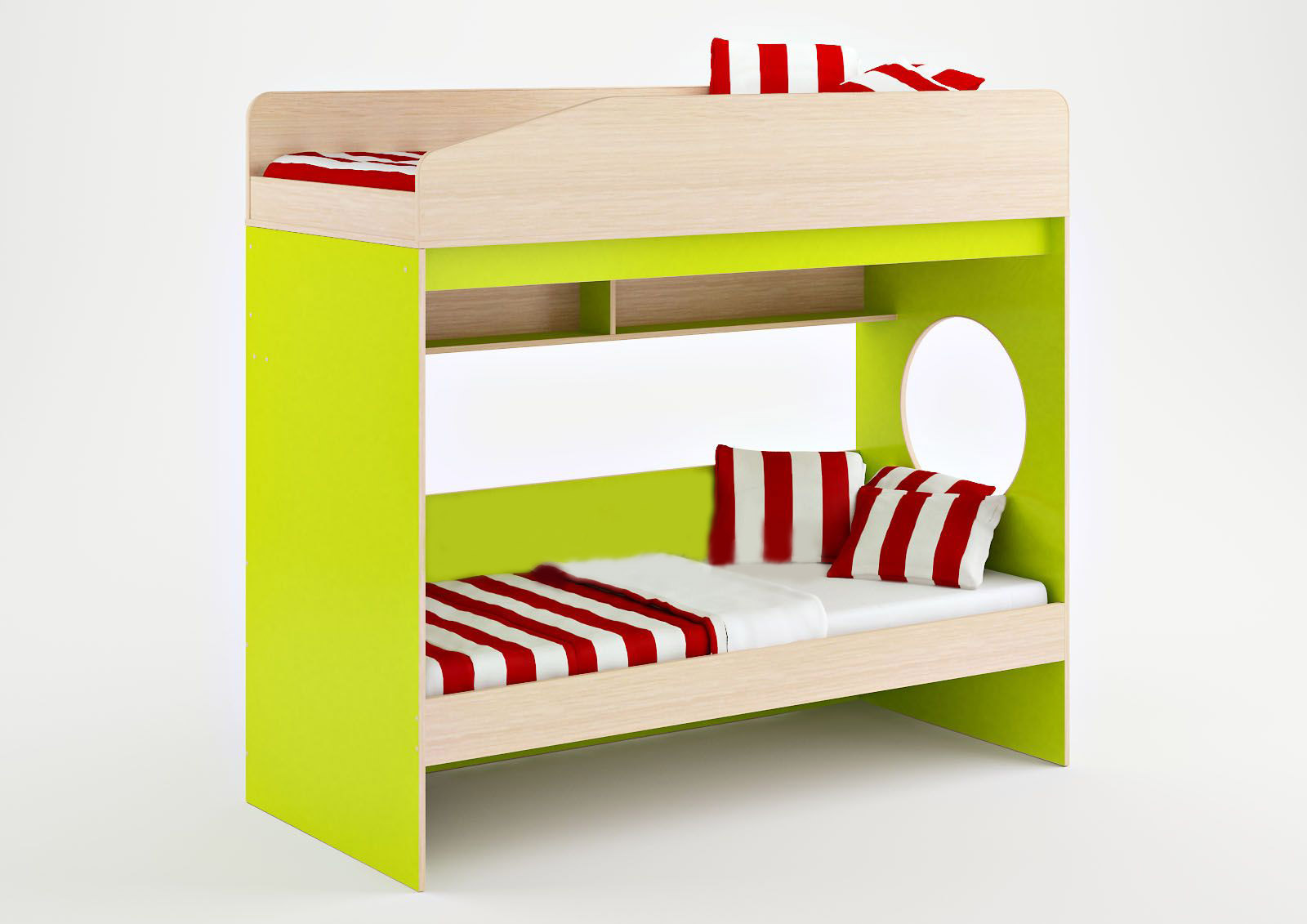 картинка Кровать двухъярусная Л-10 магазин PolKomoda.ru Каталог Кровать двухъярусная Л-10 от магазина ПолКомода.РУ