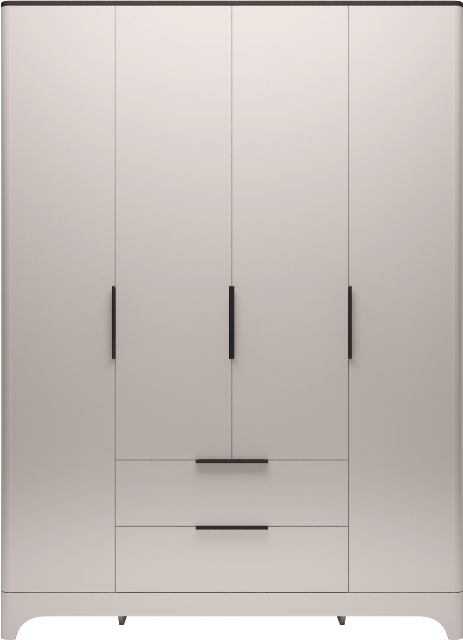 Каталог Шкаф для одежды 4-х дверный мод.2 Танго без зеркал от магазина ПолКомода.РУ