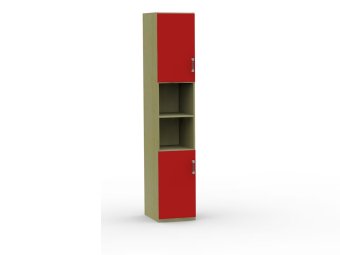 Шкаф одностворчатый (2 ниши, 2 двери) Карамель - 14115