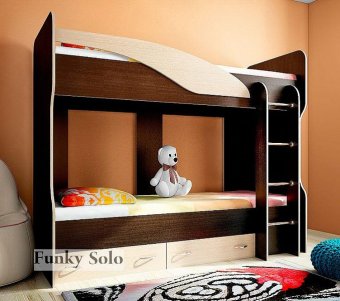 Кровать двухъярусная Фанки Кидз Соло-4 - 20680