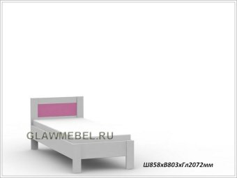 Кровать Карамель Розовый - 12825