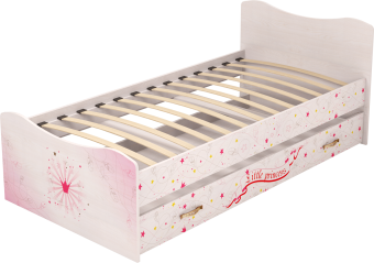 Кровать мод.4 Принцесса с ящиком - 9907