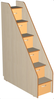 Нестандарт Лестница комод 6 ступеней - 