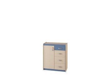 Тумба-комод с 4-мя ящиками и дверью ЖК 4.5М, изд. №17 - 6480