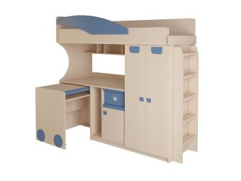 Кровать Корвет МДК 4.4.2 П + выкатной стол + лестница №2 - 23040.00