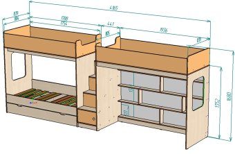 Нестандарт Л-C602 80х190 + Л-Д602.3 175х80 + Ящик Л 14 175 - 54000