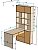 Каталог Нестандарт Стол письменный со стеллажом 1000х1200 от магазина ПолКомода.РУ