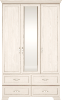 Шкаф для одежды 3-х дверный мод.1 Венеция с зеркалом - 30548