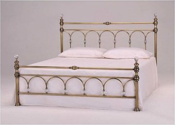 Кровать H 9206 с хрусталиками  - 51640