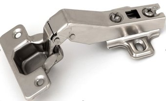 Петля накладная 45* slide on, крепление шурупом, с ответной планкой H=2 - 336