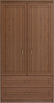 Шкаф для одежды 2-х дверный Лондон мод.17 с ящиками без зеркал - 20909