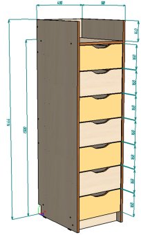 Нестандарт Комод Высокий Малыш - 12000