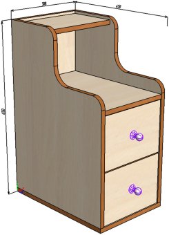 Тумбочка 266 - 4900